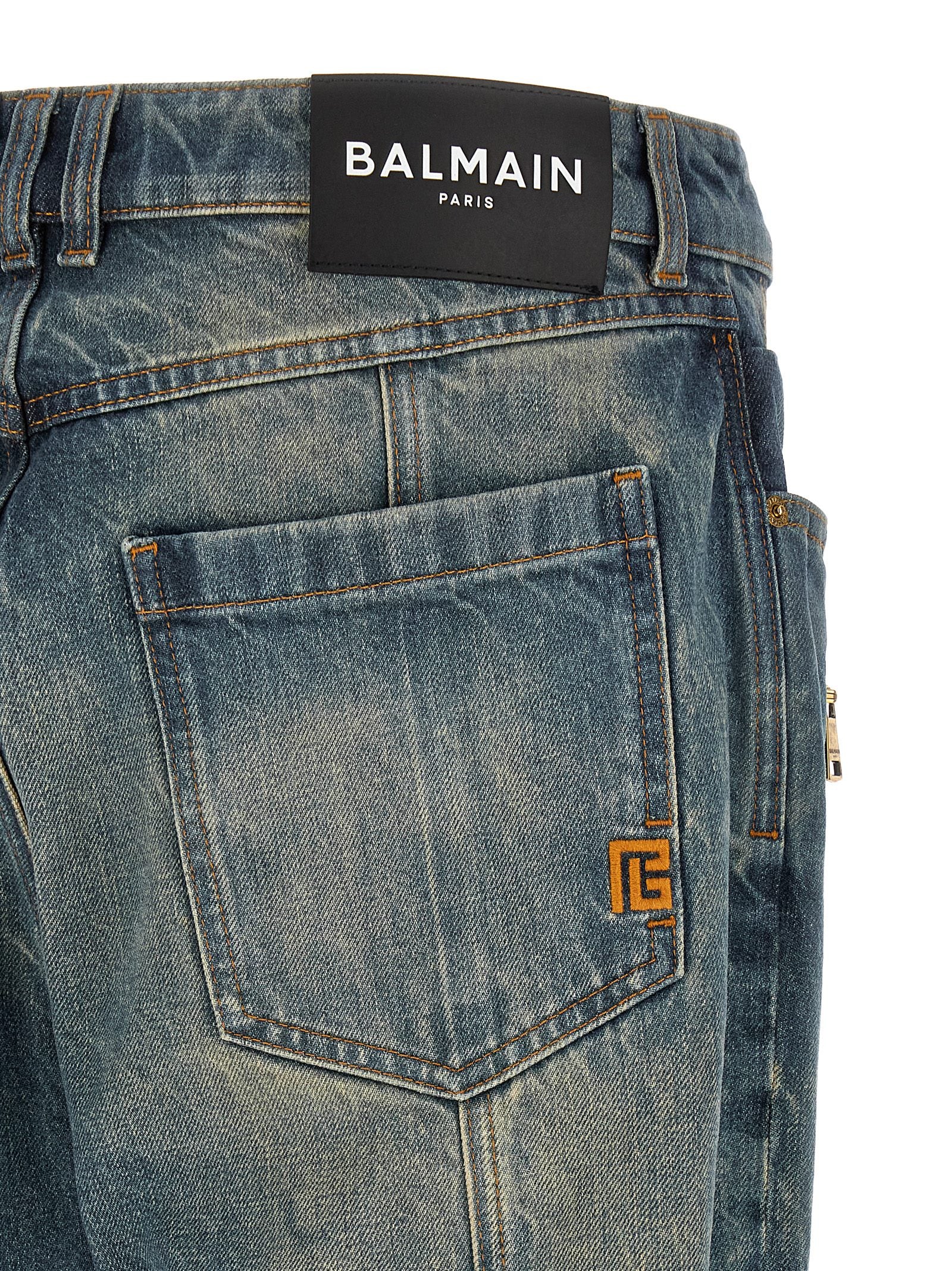 Biker jeans Blue Cotton