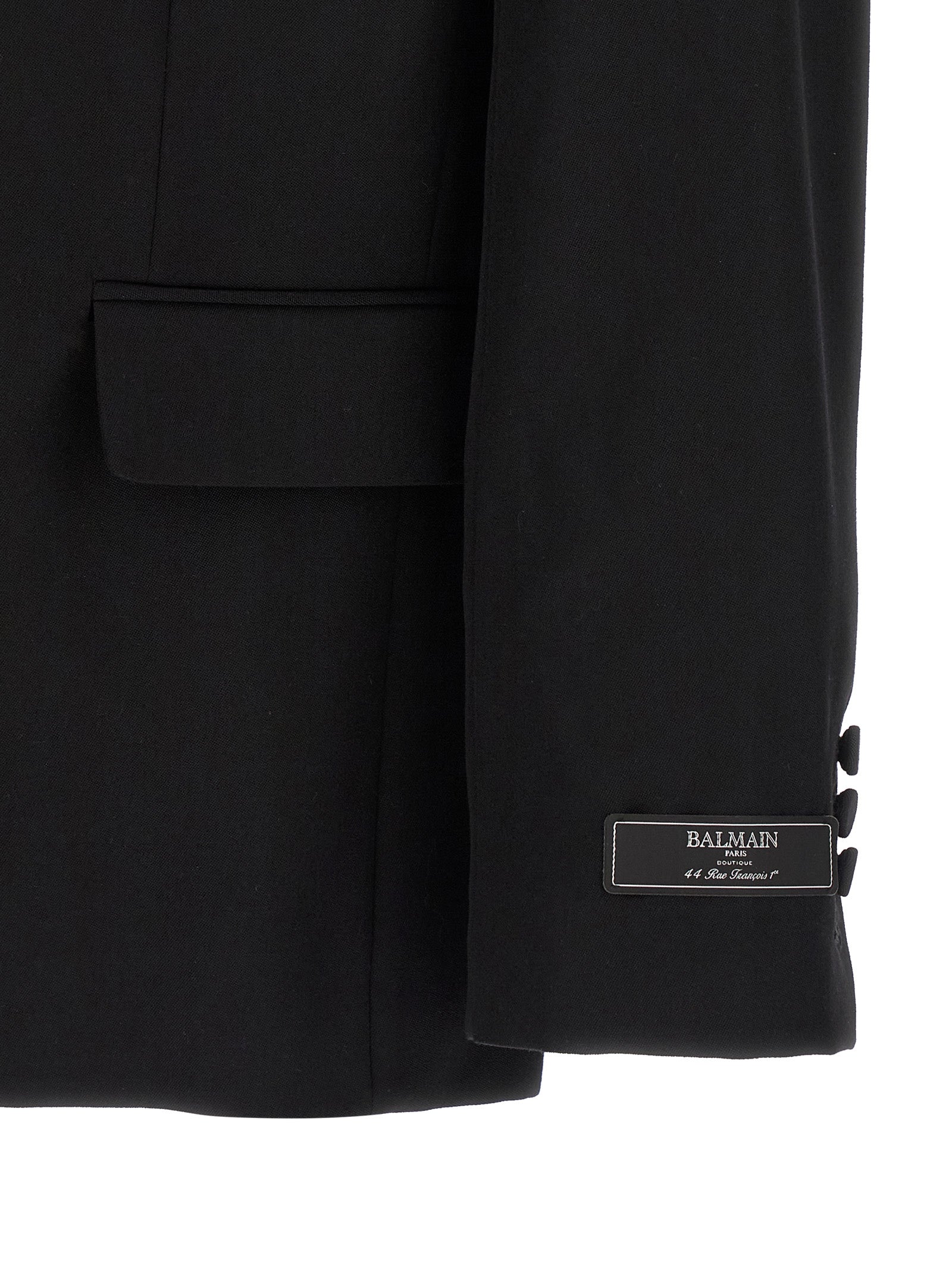 Crystal blazer Black Virgin Wool