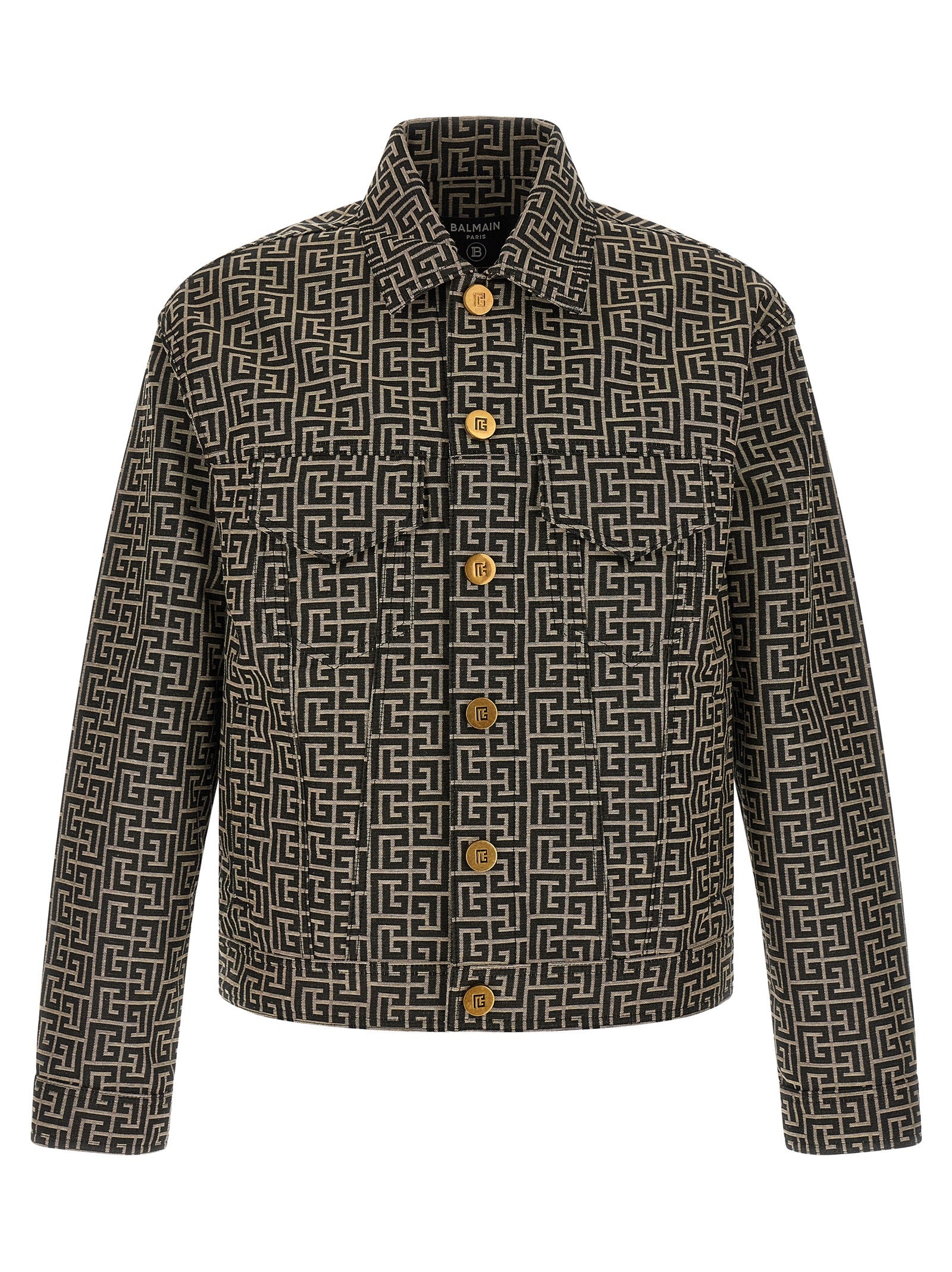 Jacquard monogram jacket Black Polyester Down Jacket, Parka, Casual