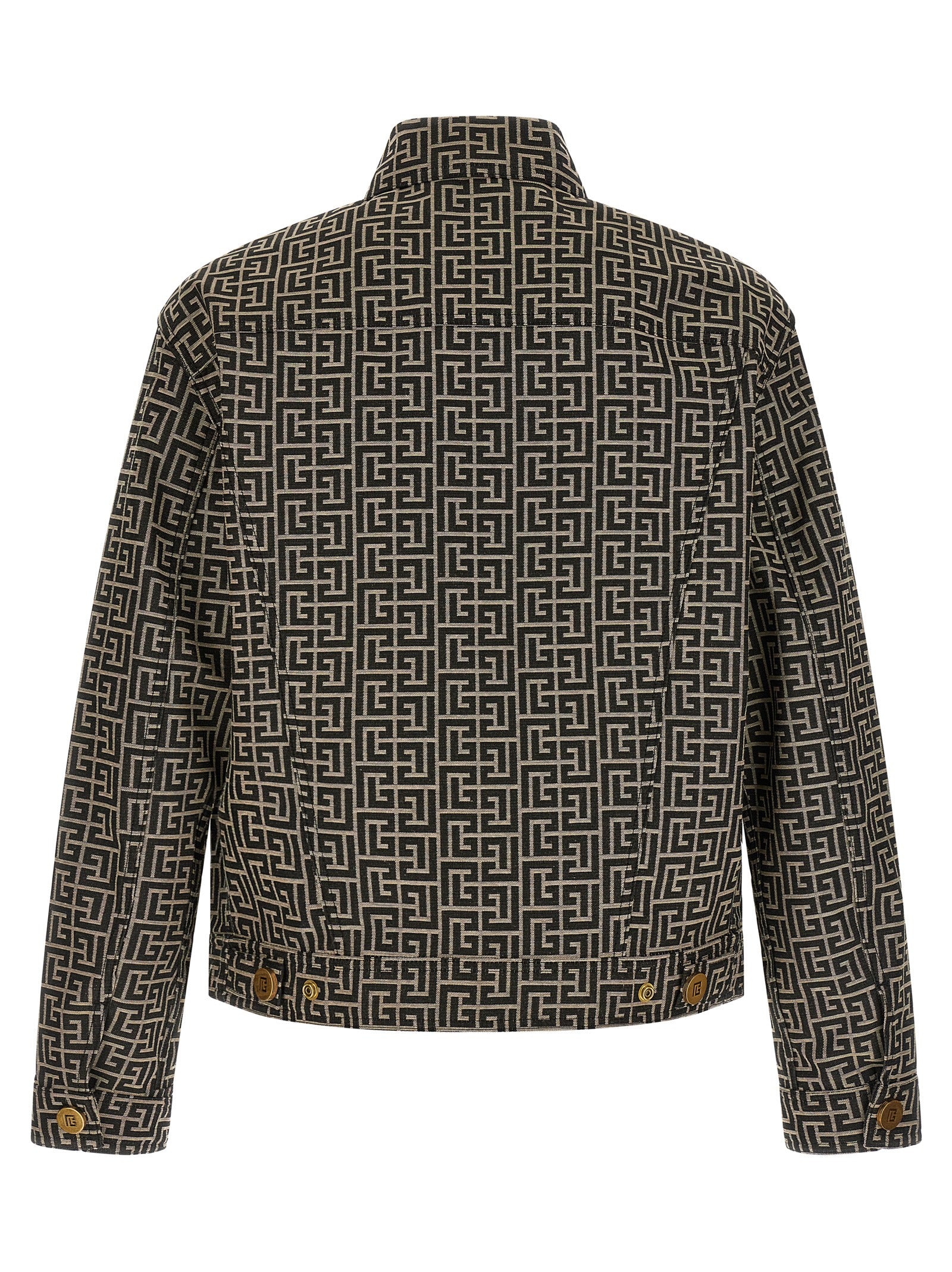 Jacquard monogram jacket Black Polyester Down Jacket, Parka, Casual