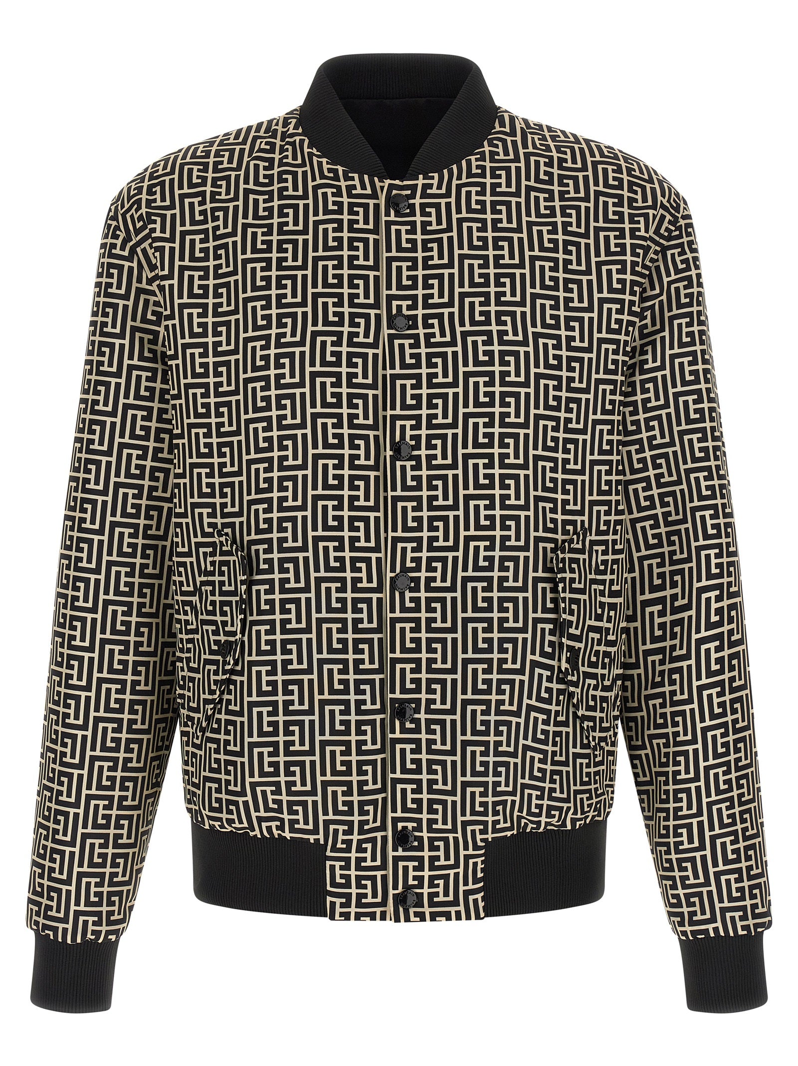 Monogram reversible bomber jacket Black Polyamide Down Jacket, Parka, Casual