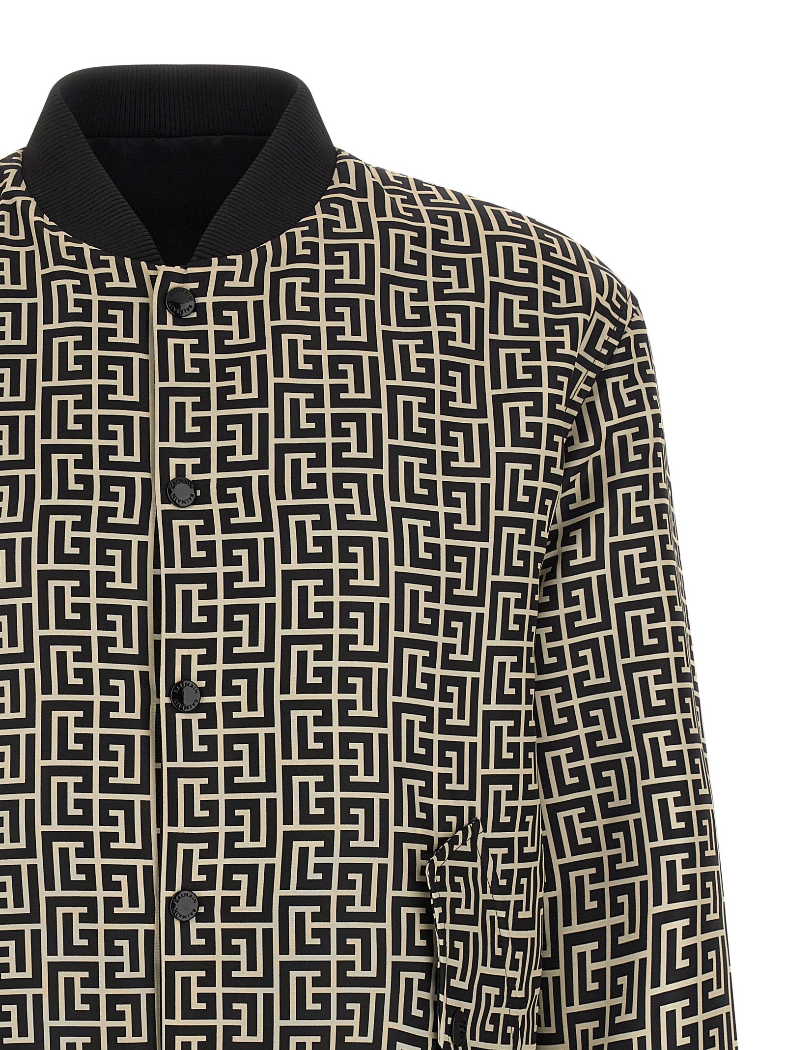 Monogram reversible bomber jacket Black Polyamide Down Jacket, Parka, Casual