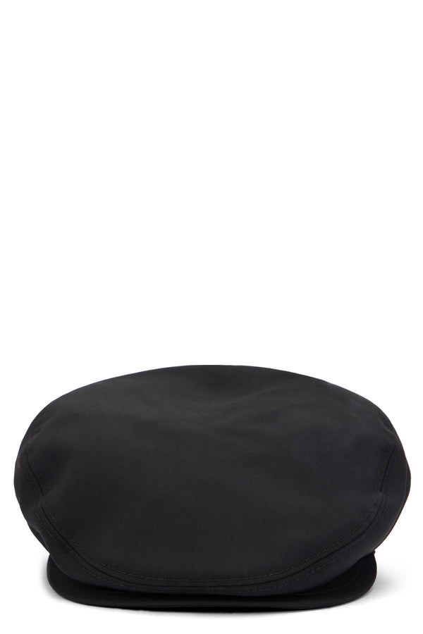 Cap Cotton Canvas Black Hat