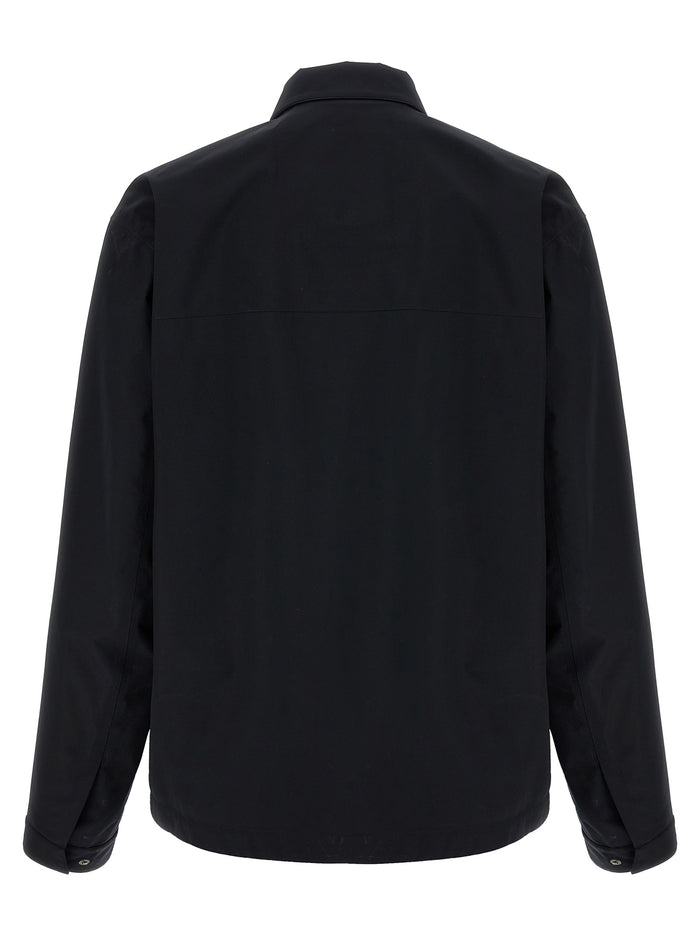 Windproof jacket Black Polyester Down Jacket, Parka, Casual