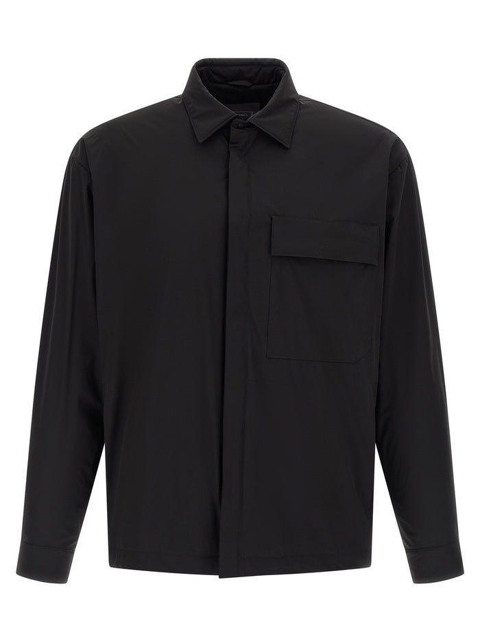 Functional Overshirt Black Polyamide Down Jacket, Parka, Casual Jackets