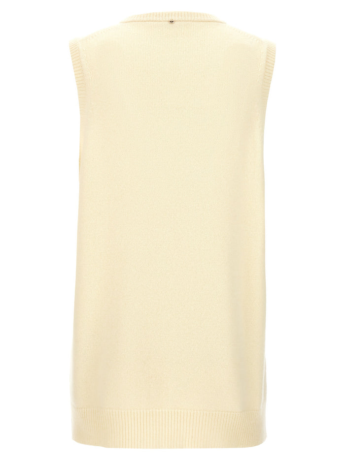 Gimmy vest Yellow Wool Cashmere Gilet