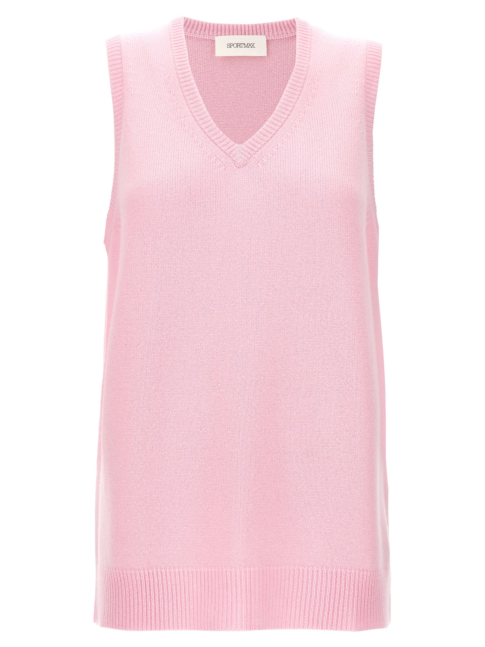 Gimmy vest Pink Wool Cashmere Gilet