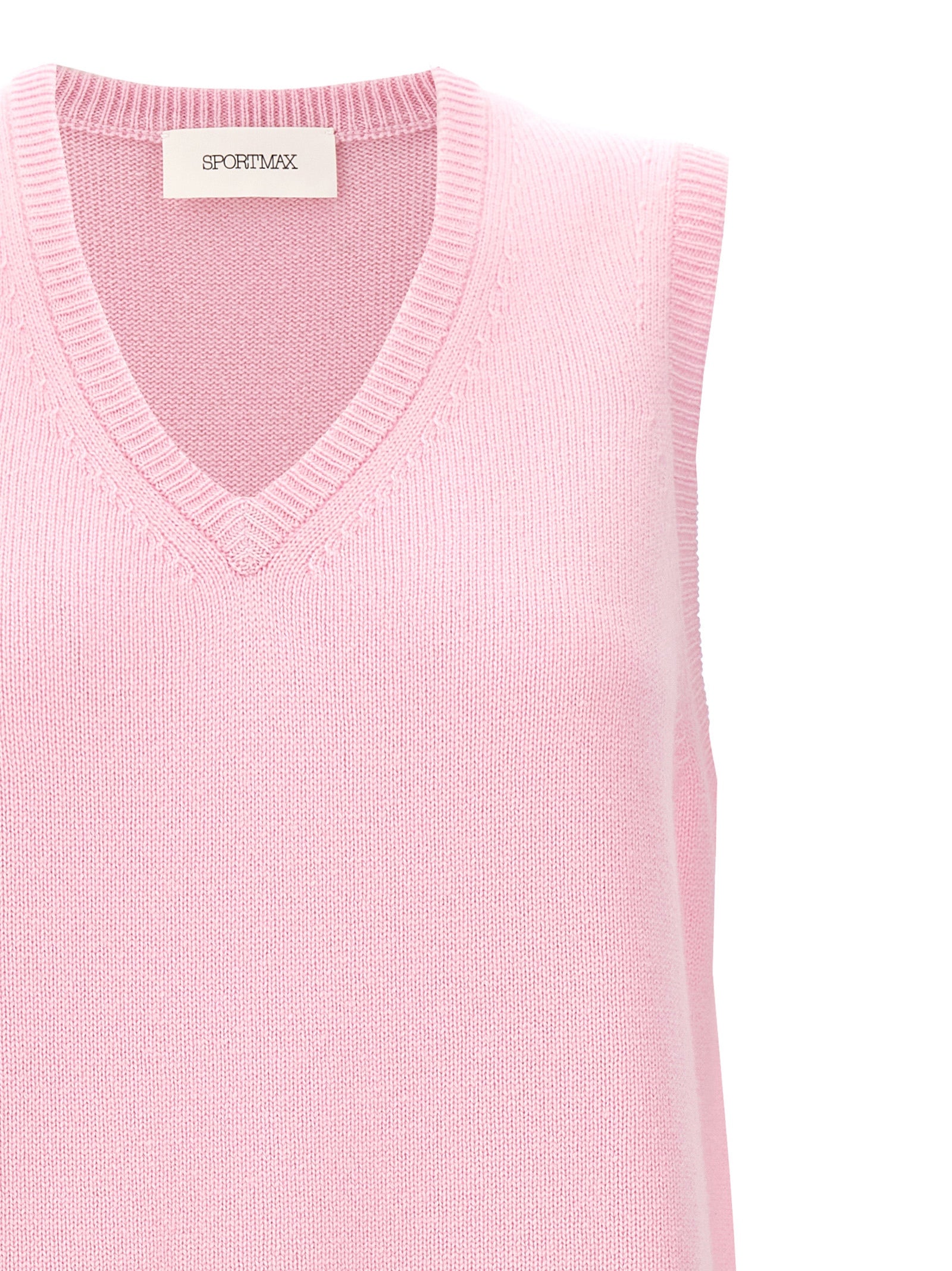Gimmy vest Pink Wool Cashmere Gilet