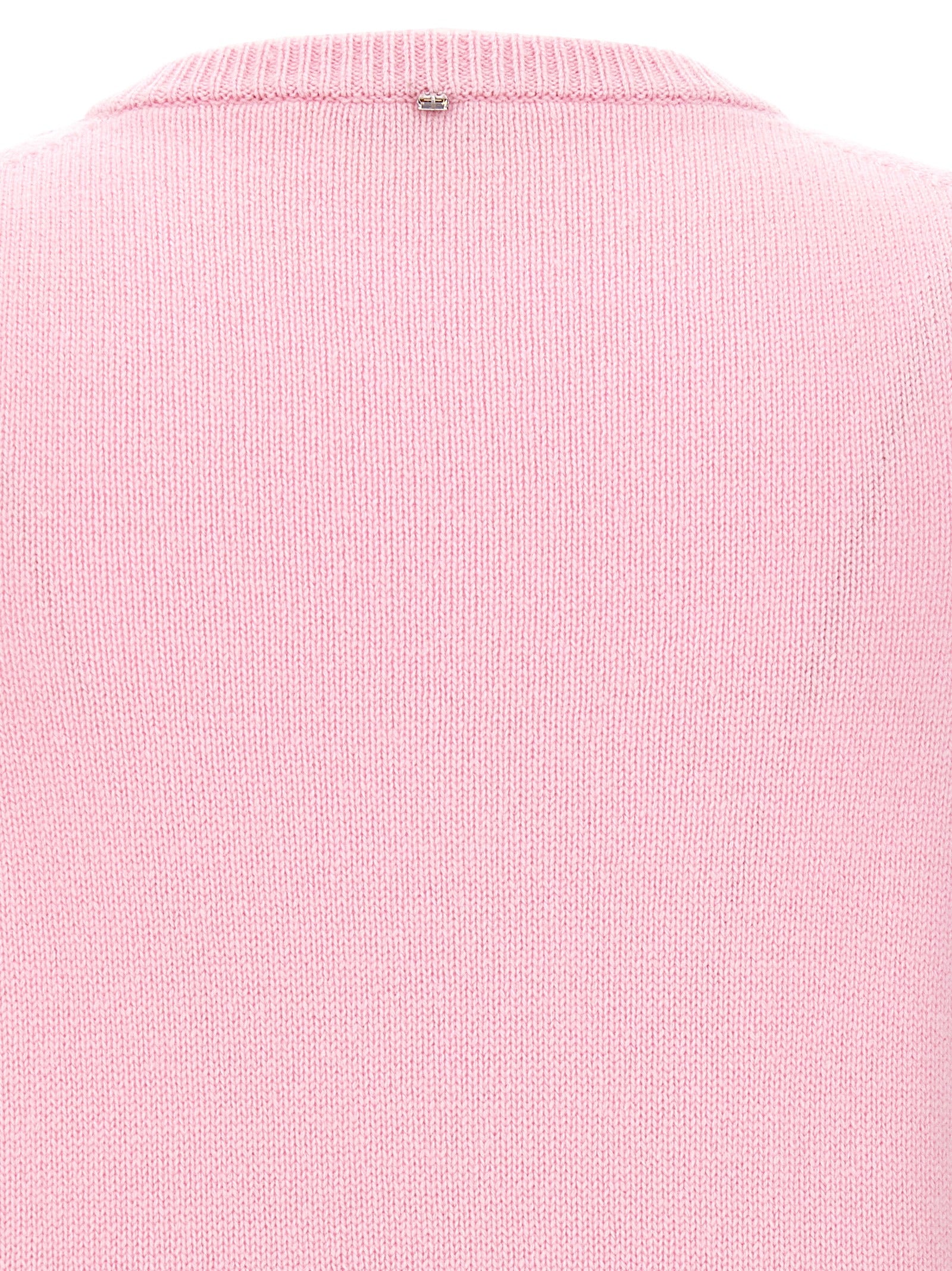 Gimmy vest Pink Wool Cashmere Gilet