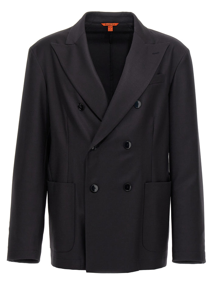 Doria blazer Blue Virgin Wool Elastane