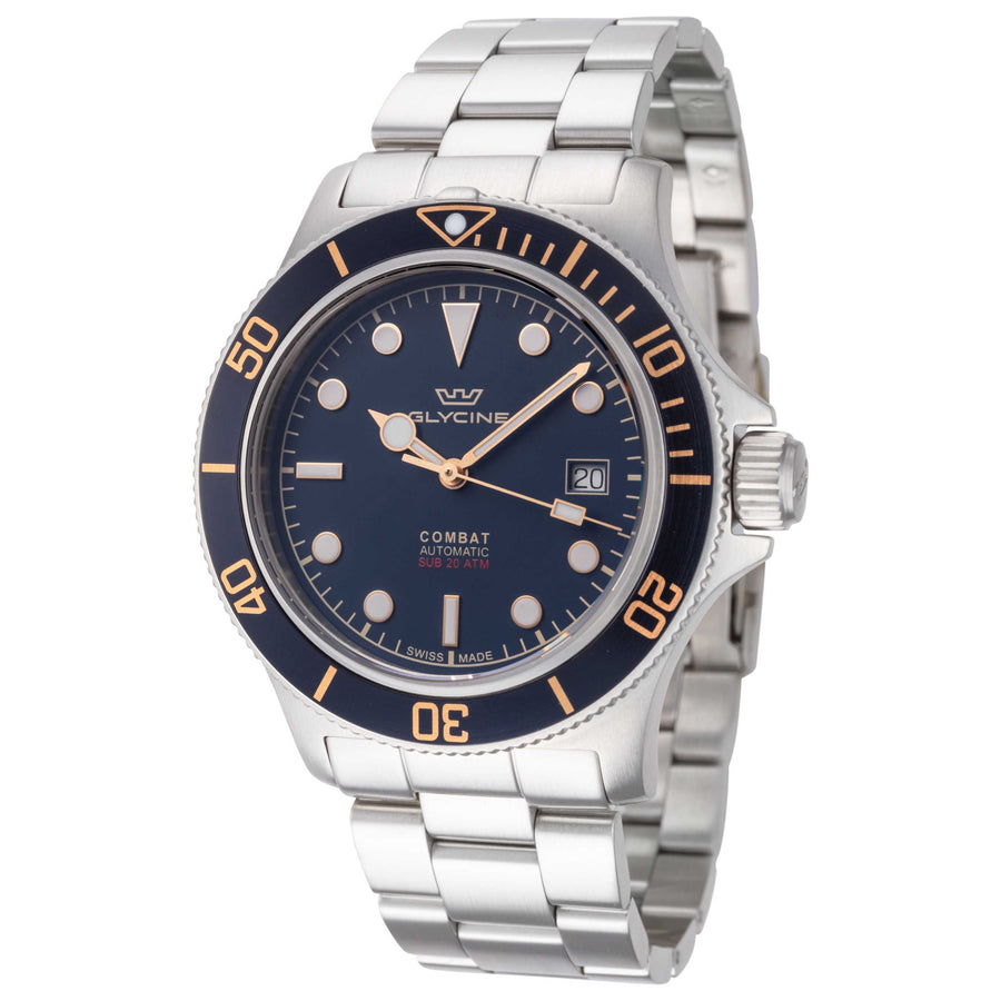 Glycine Mens Combat Sub 42mm Automatic Watch Gl0485 One Color Watches