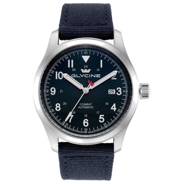 Glycine Mens Combat Field 42mm Automatic Fiber Watch Gl0569 One Color Watches