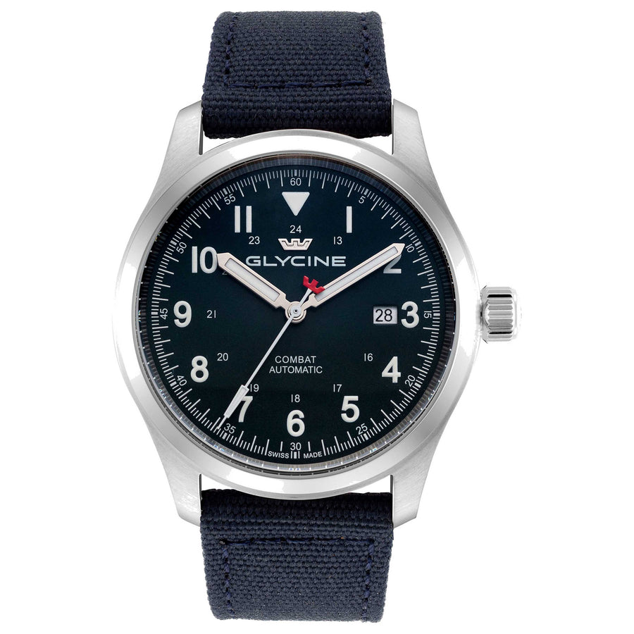 Glycine Mens Combat Field 42mm Automatic Fiber Watch Gl0569 One Color Watches