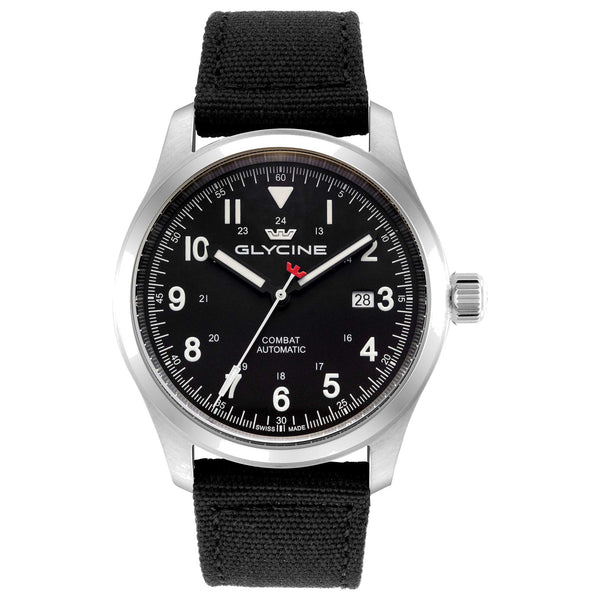 Glycine Mens Combat Field 40mm Automatic Fiber Watch Gl0574 One Color Watches
