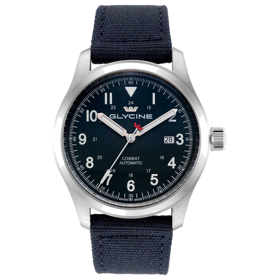 Glycine Mens Combat Field 40mm Automatic Fiber Watch Gl0583 One Color Watches