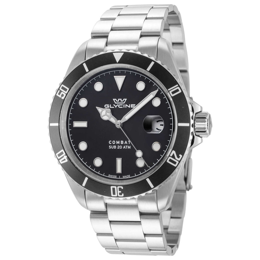Glycine Mens Combat Quartz 40mm Watch Gl1060 One Color Watches