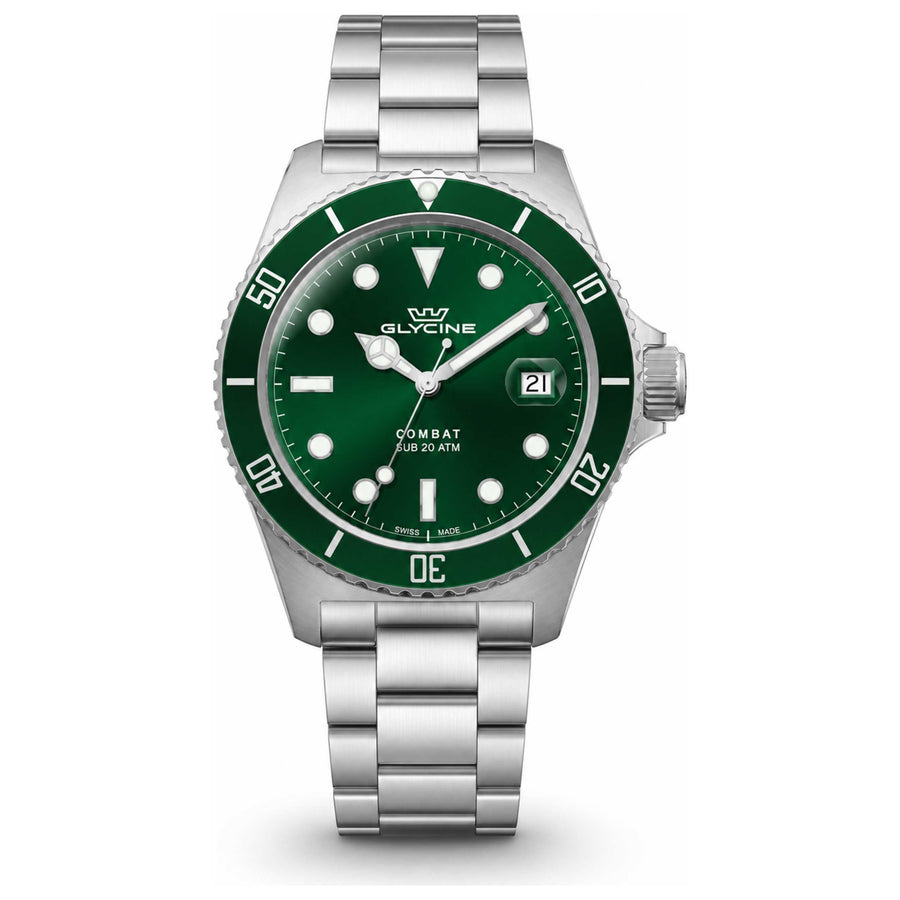 Glycine Mens Combat Quartz 40mm Watch Gl1065 One Color Watches