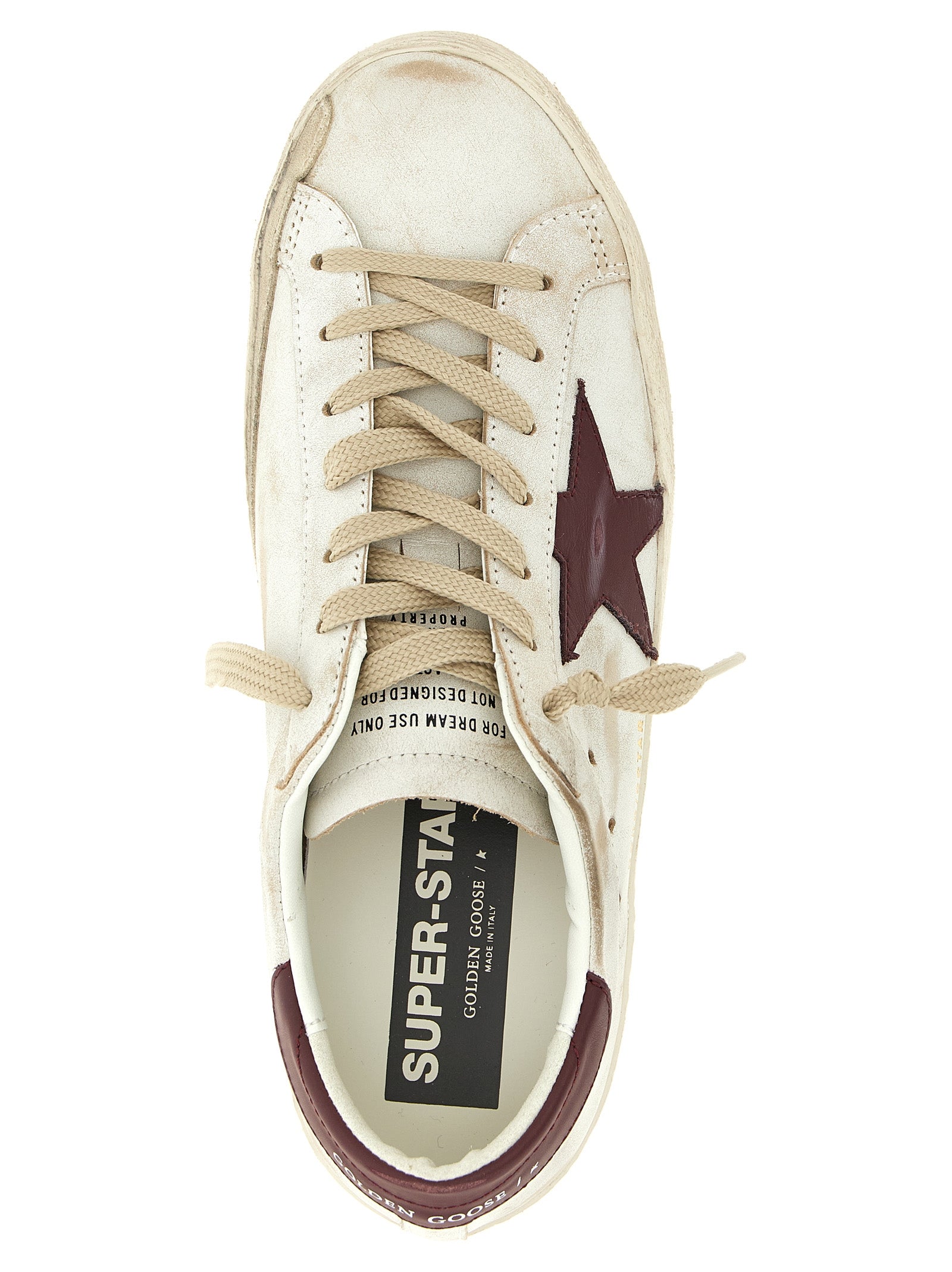 Superstar Sneakers Bordeaux Cow Leather (bos Taurus)
