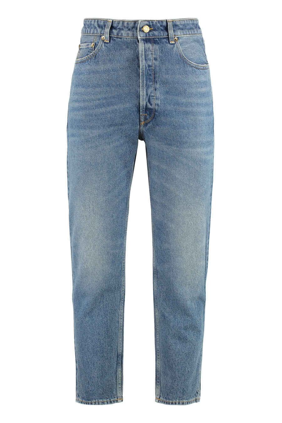Happy Straight Leg Jeans Denim Cotton; Polyester; Cotton Regular & Straight-leg