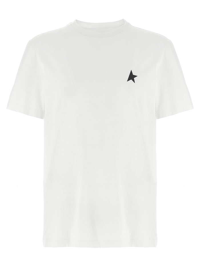 T-shirt Small Star White/black Cotton