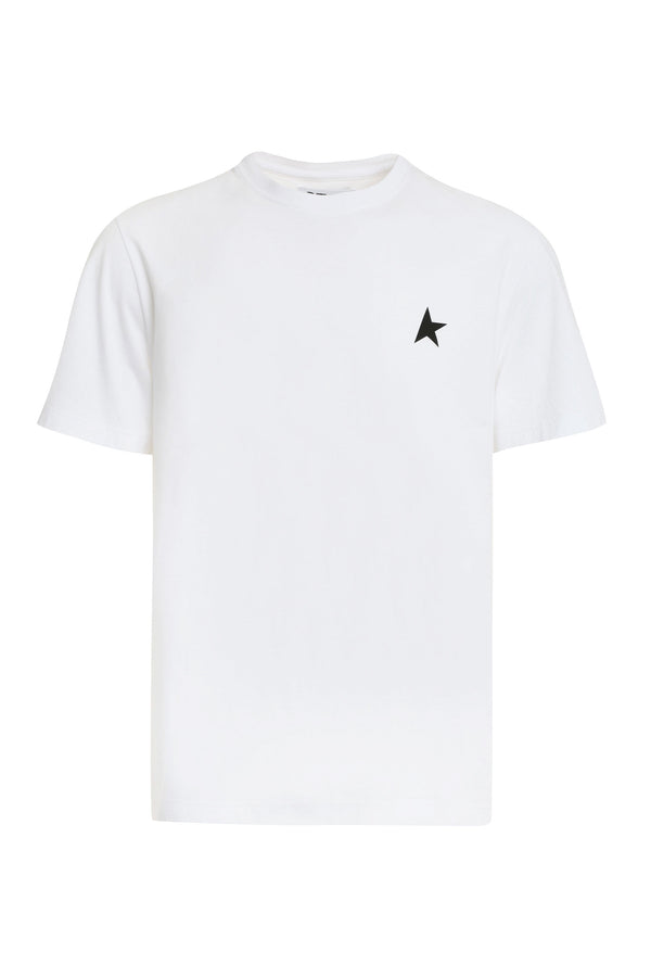 Cotton Crew-Neck T-Shirt White T-shirts