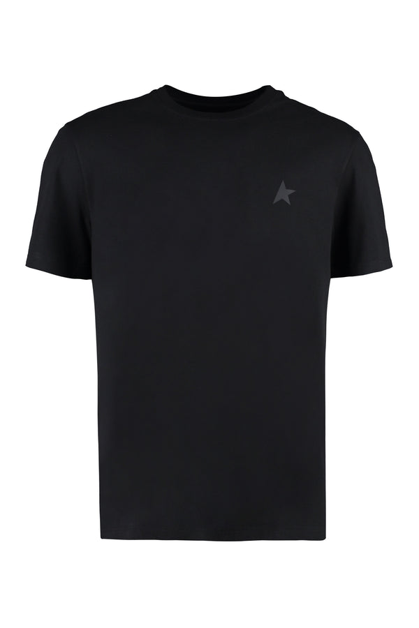 Cotton Crew-Neck T-Shirt Black T-shirts