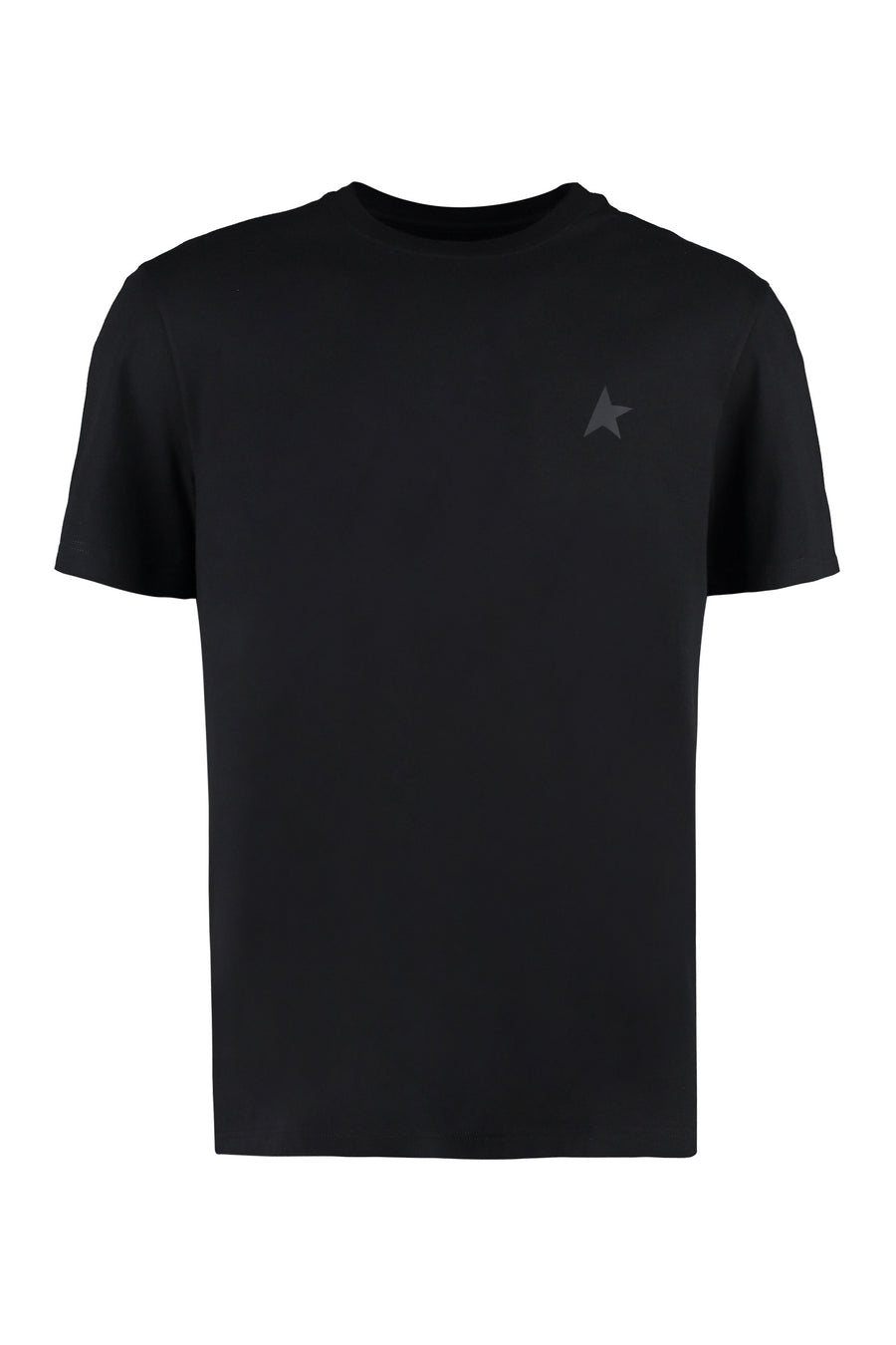 Cotton Crew-Neck T-Shirt Black T-shirts