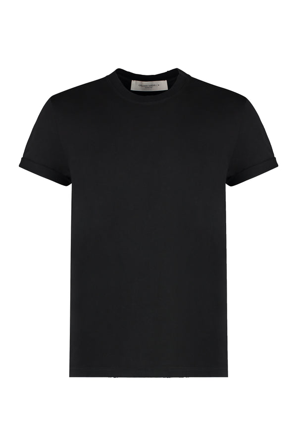 Cotton Crew-Neck T-Shirt Black T-shirts