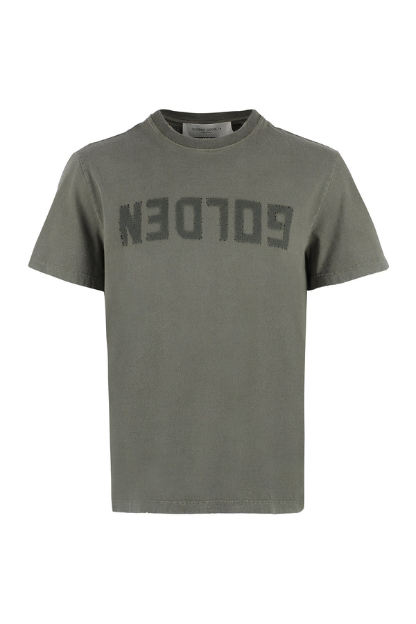 Logo Cotton T-Shirt Green T-shirts