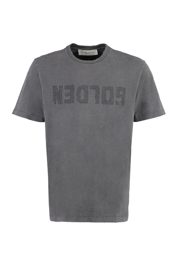 Vintage Logo Cotton T-Shirt Grey T-shirts