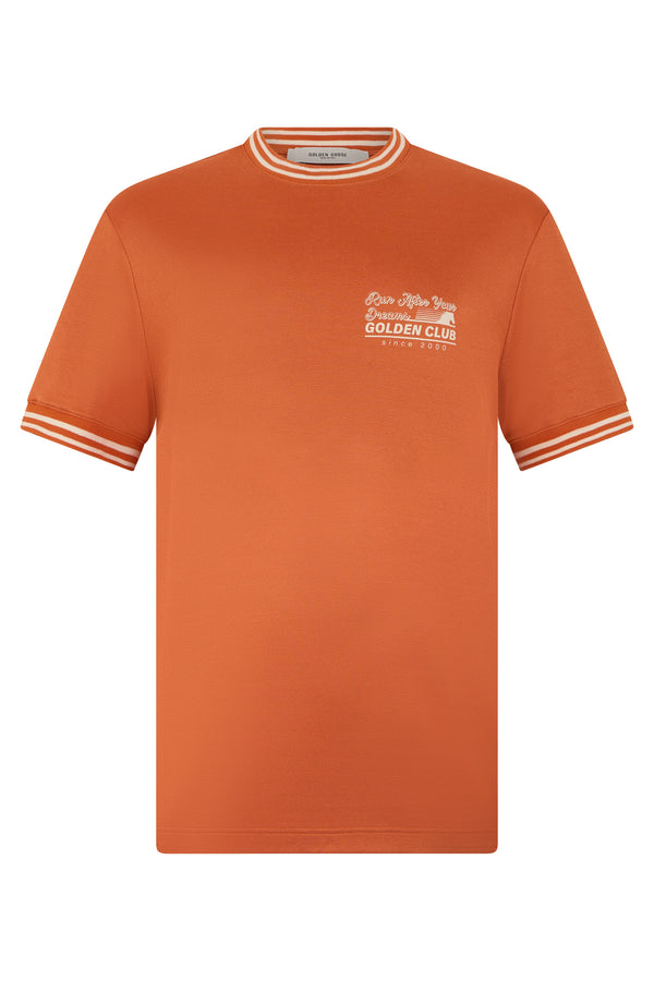 T-Shirt Piqué Orange Viscose T-shirts