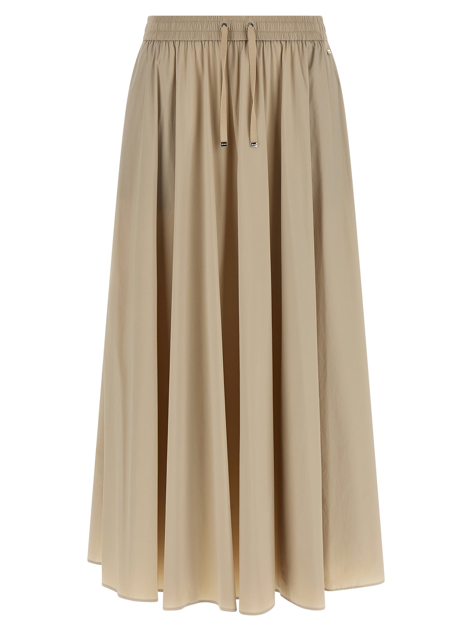 Flared skirt Beige Polyamide