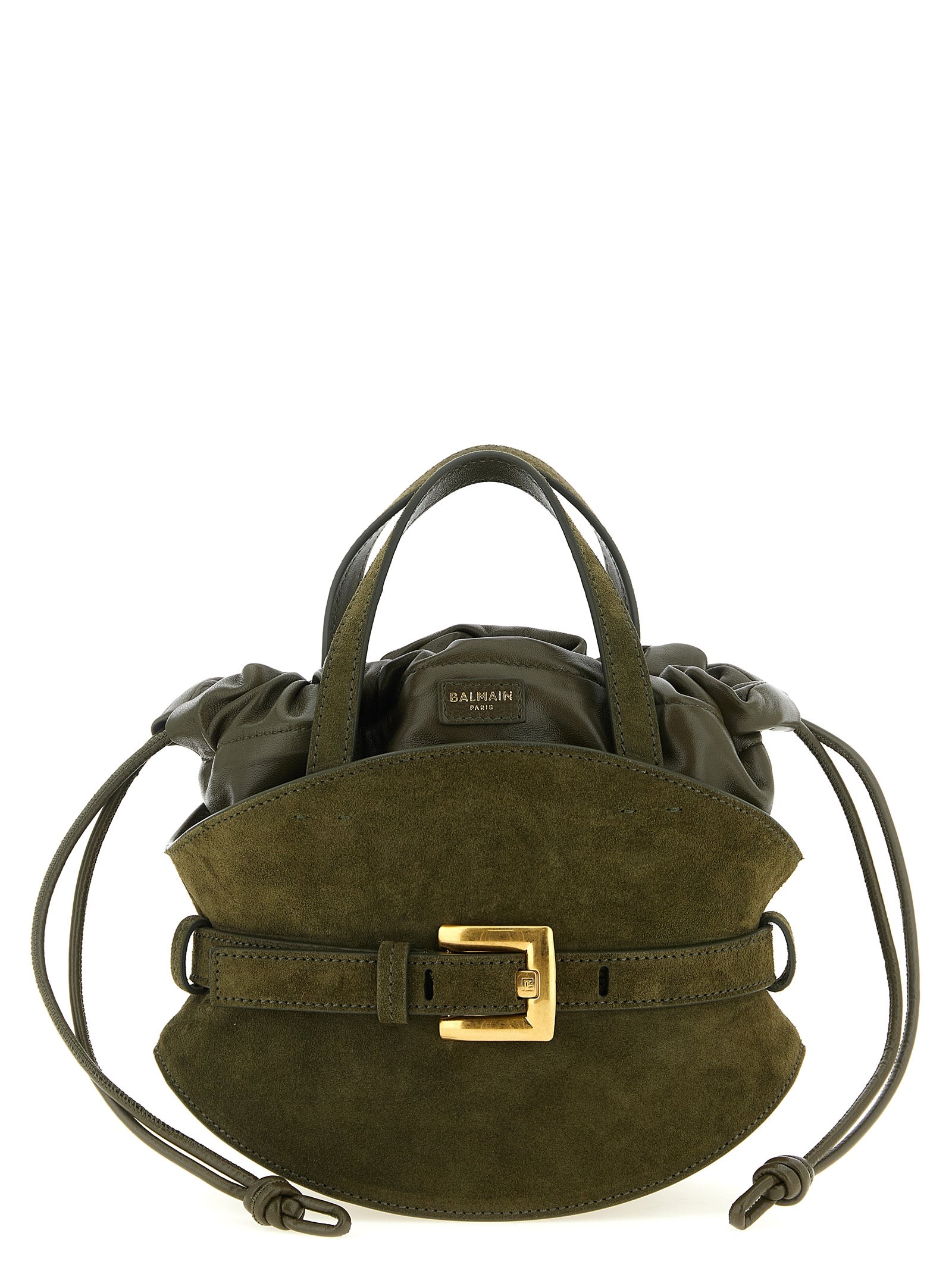 Shuffle mini handbag Green Calfskin Leather (bos Taurus) Hand Bags
