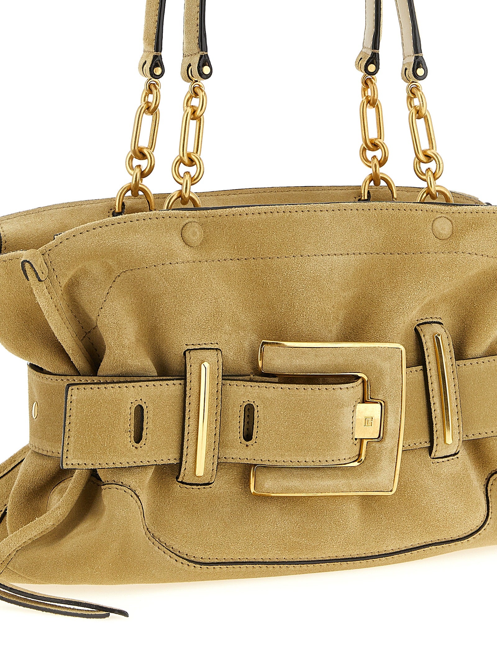 Anthem shoulder bag Beige Calfskin Leather (bos Taurus)