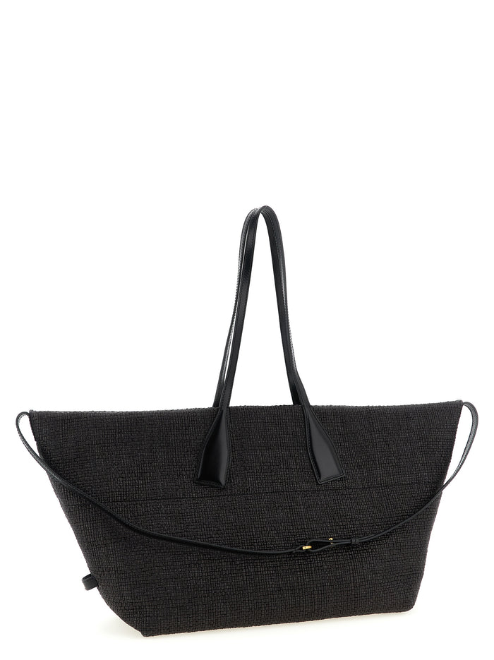 Track shopping bag Black Polyamide Tote