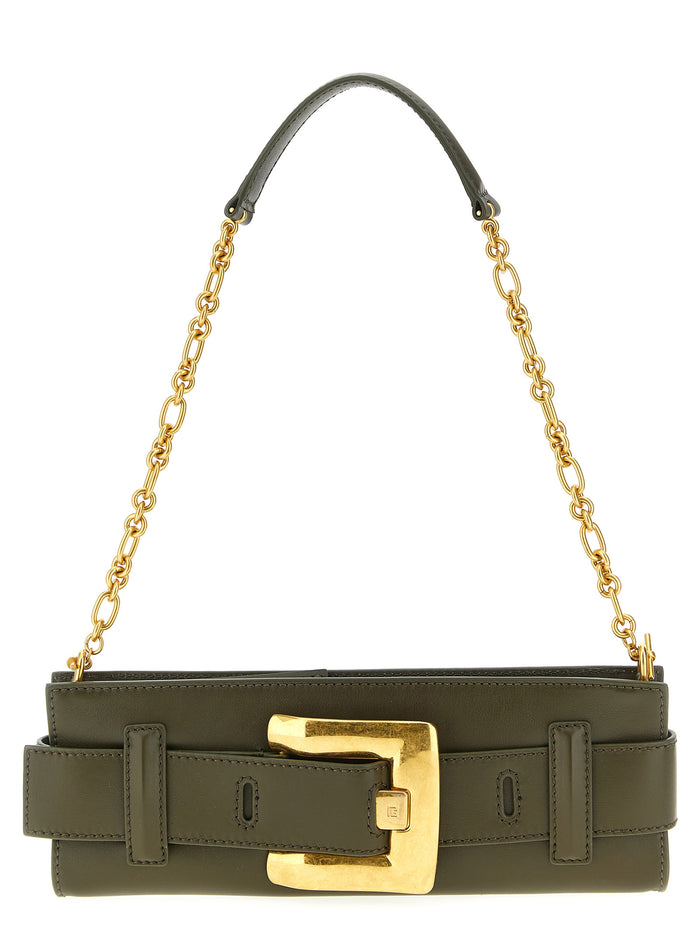 Anthem clutch Green Calfskin Leather (bos Taurus)