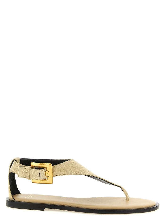 Anthem sandals Beige Calfskin Leather (bos Taurus)