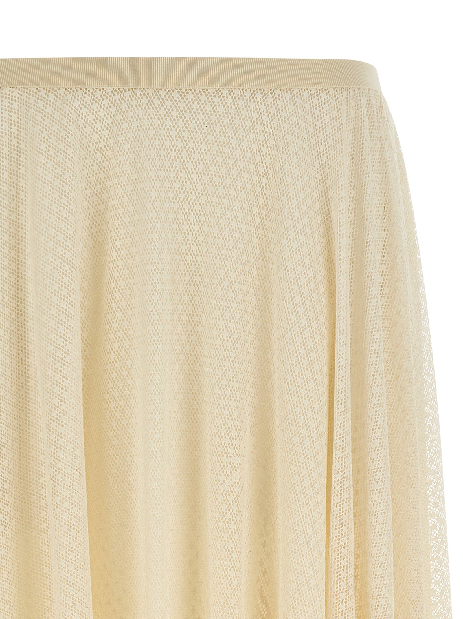 Lace skirt Beige Cotton Polyamide