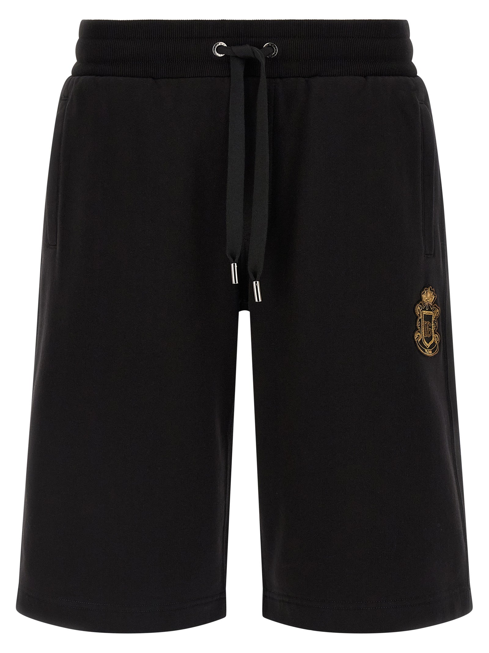 Coat of arms bermuda shorts Black Cotton Bermuda