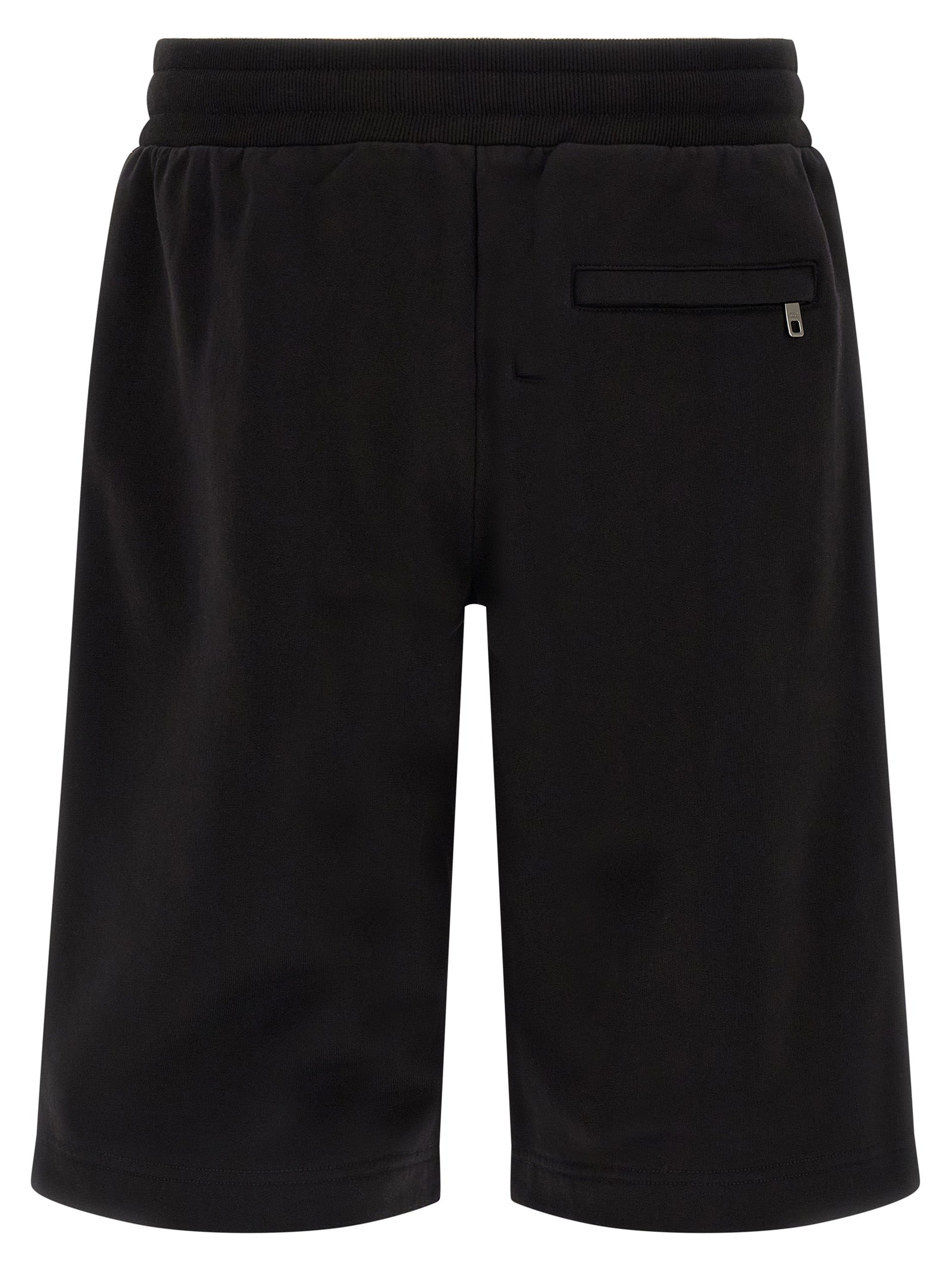 Coat of arms bermuda shorts Black Cotton Bermuda