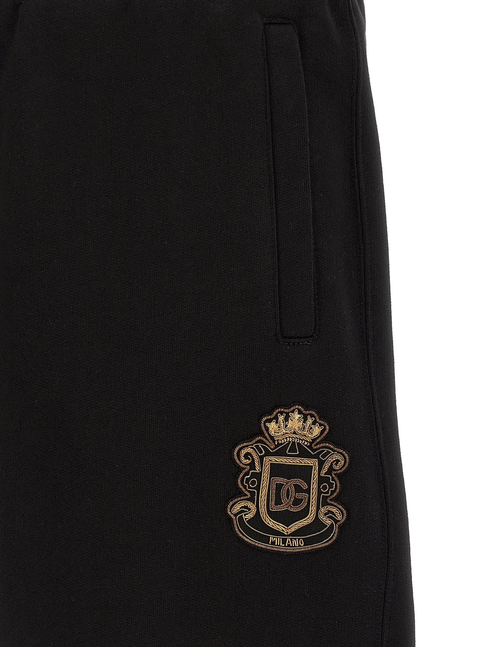 Coat of arms bermuda shorts Black Cotton Bermuda