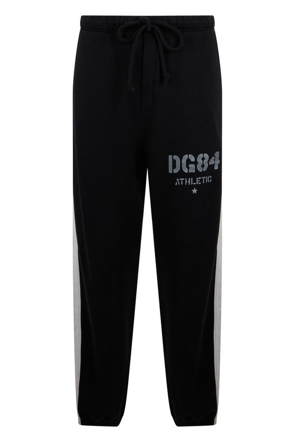 Track Trousers Black Cotton Pants