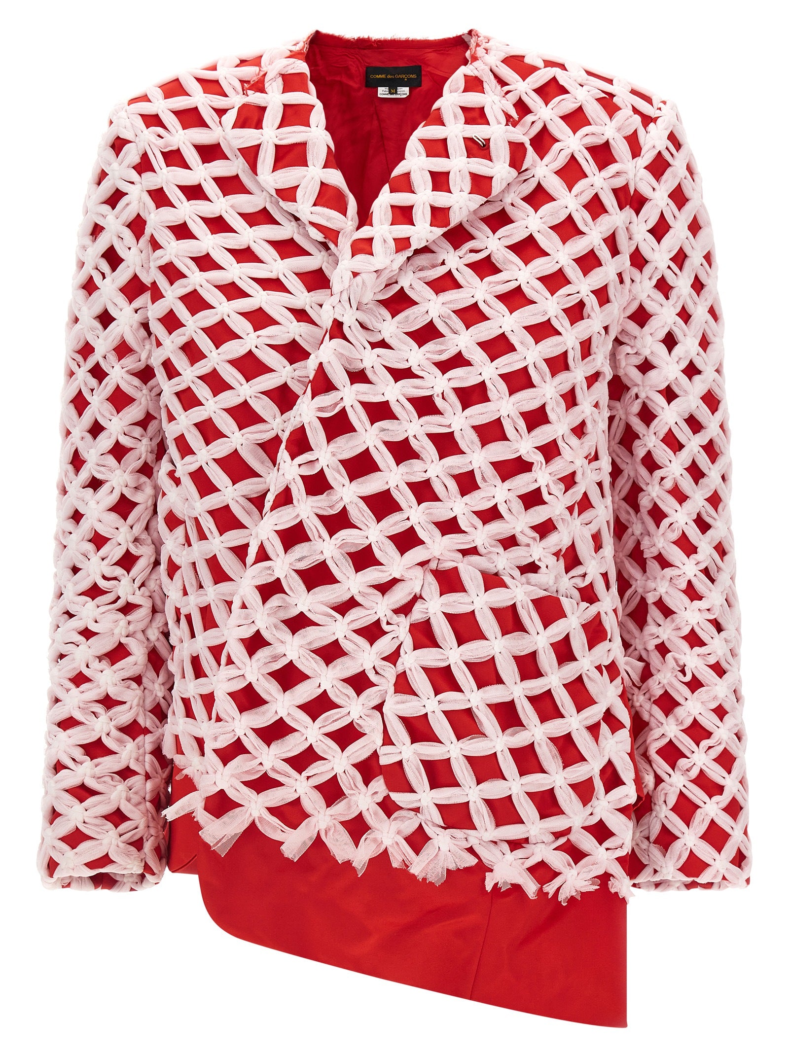 Tulle Weave Blazer Multicolor Polyester Blazer, Suits