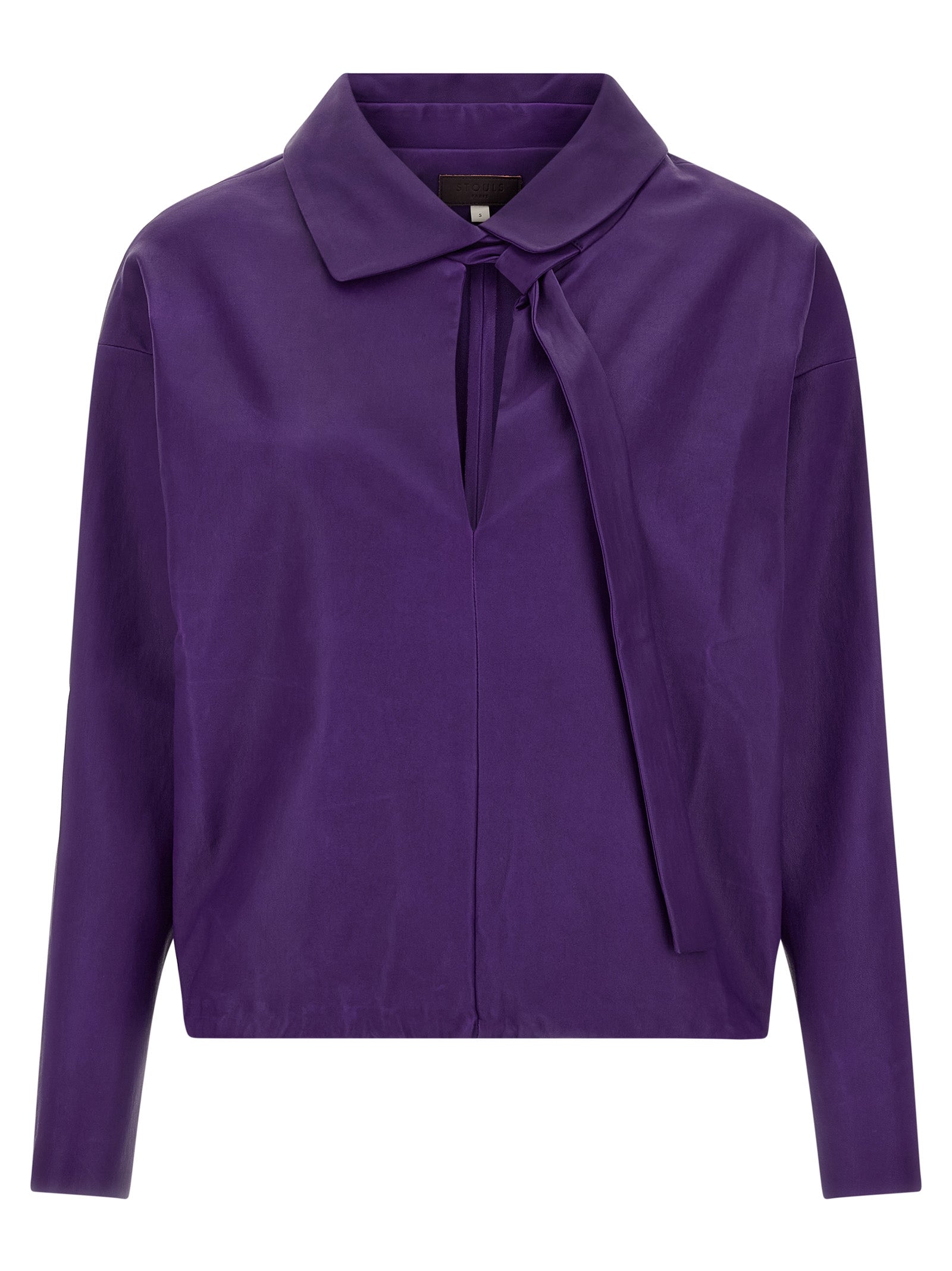 Graziela blouse Purple Lamb Leather (ovis Aries) Shirt