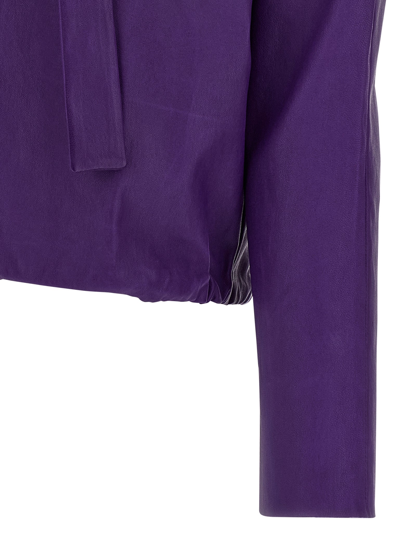 Graziela blouse Purple Lamb Leather (ovis Aries) Shirt