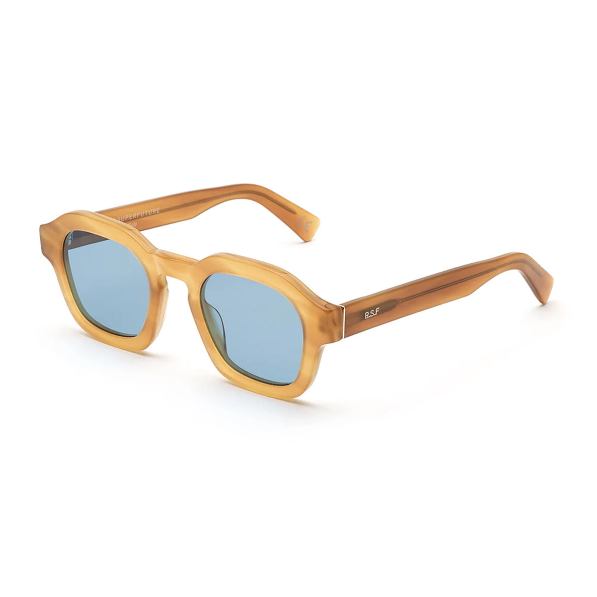Secolo Bagutta Beige Celluloid Occhiali Sole