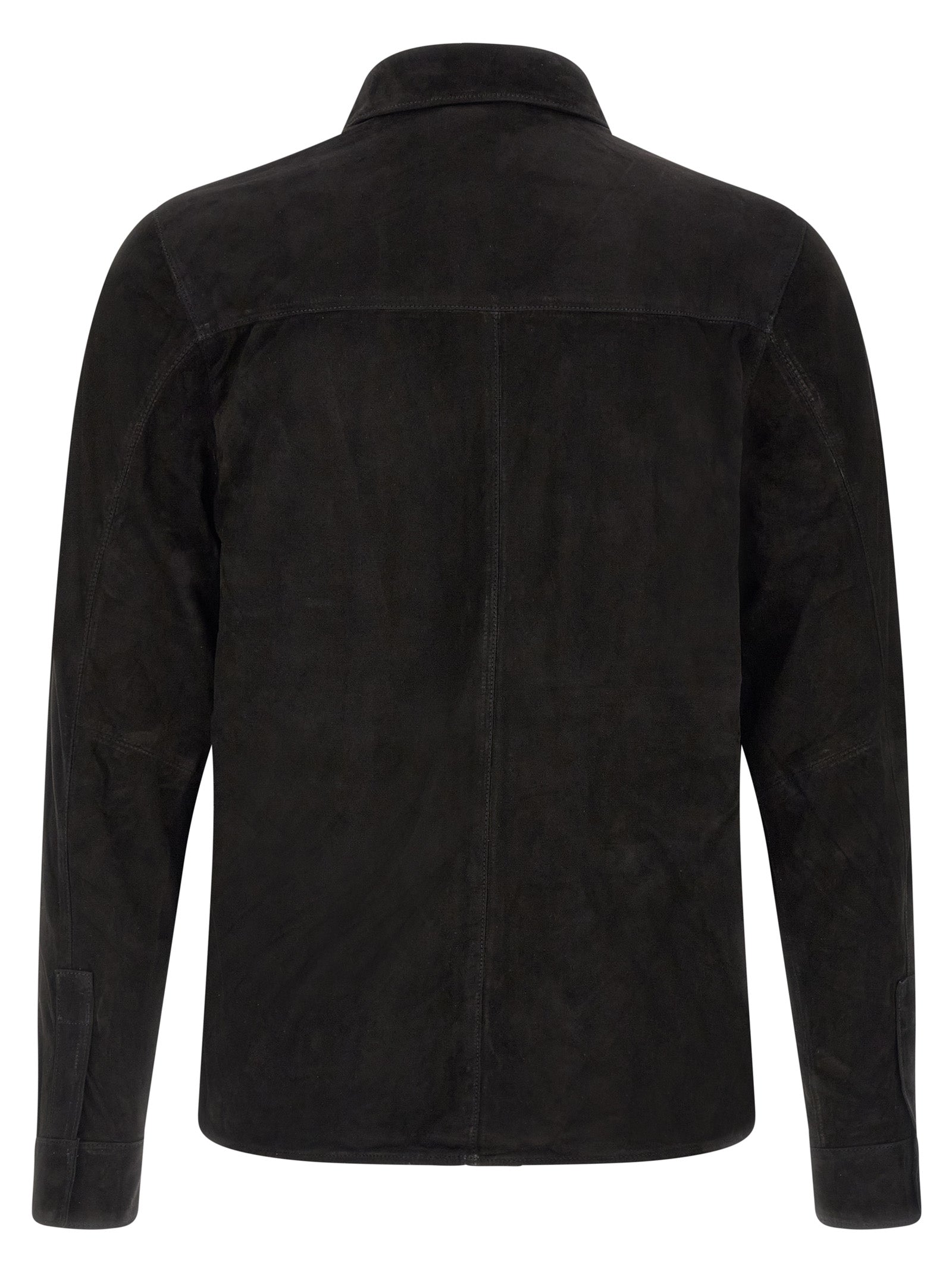 Suede shirt Gloves Black Leather Shirt, Blouse
