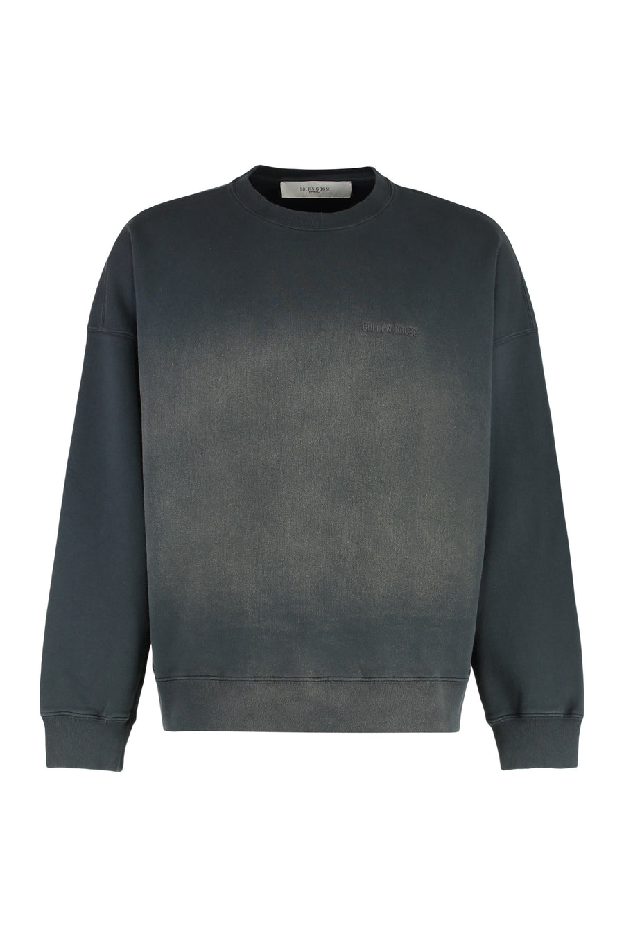 Vintage Cotton Crew-Neck Sweatshirt Black Sweatshirts
