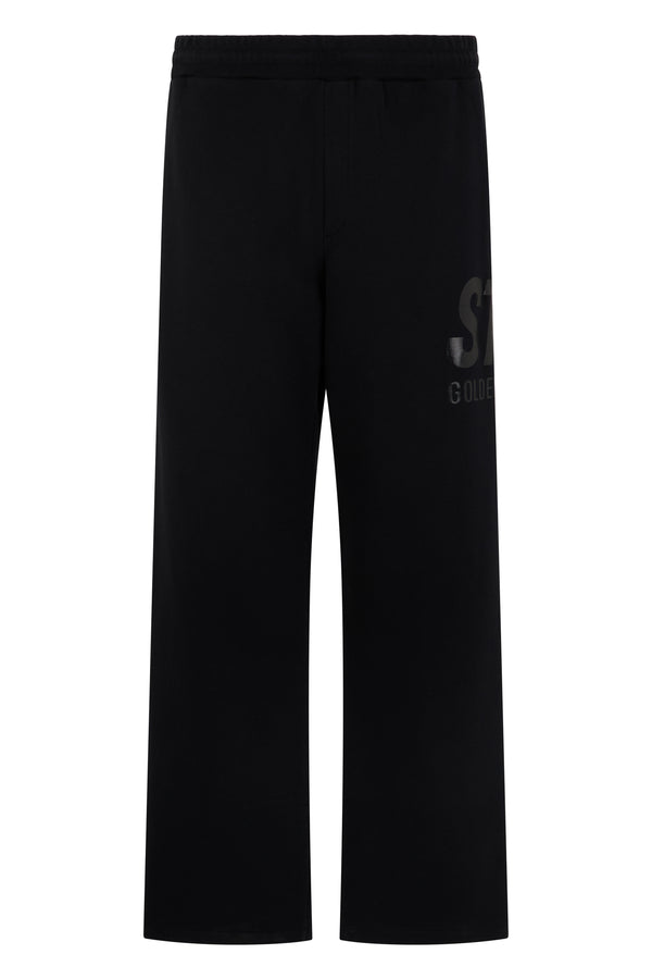 Cotton Jogging Pants Black Trousers