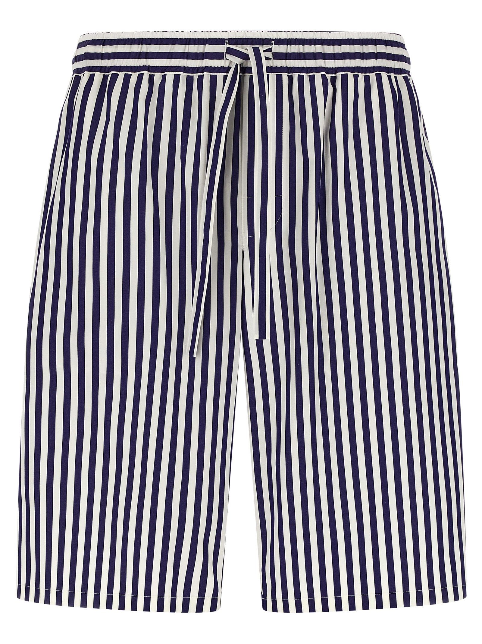 Striped bermuda shorts Blue Cotton Silk Bermuda